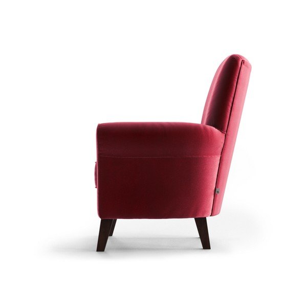 Raudono aksomo fotelis My Pop Design Balard-image-4