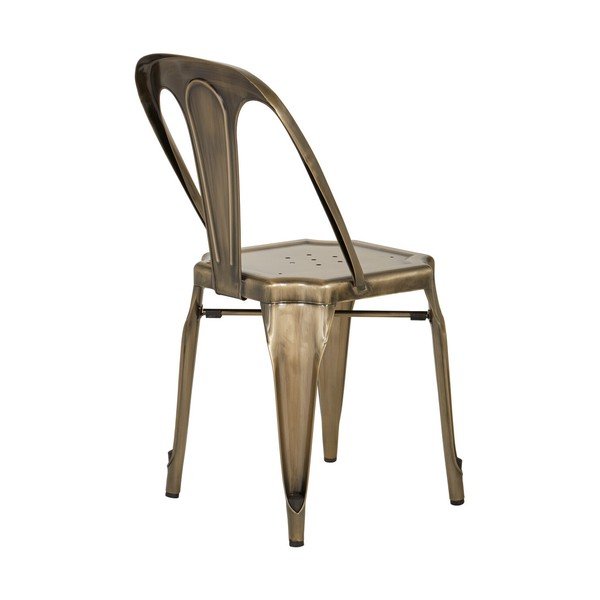 Žalvario spalvos iš metalo valgomojo kėdė Grange – Premier Housewares-image-4