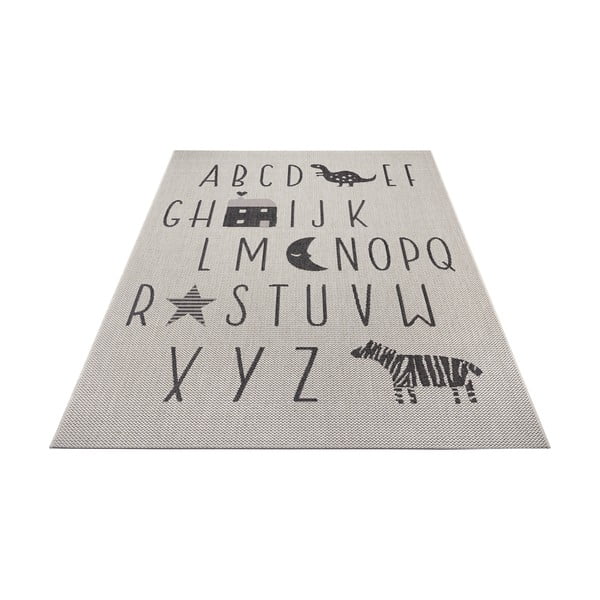 Kreminės spalvos vaikiškas kilimas Ragami Letters, 160 x 230 cm-image-2