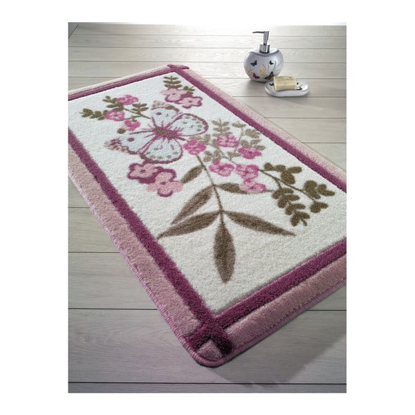 Rožinis vonios kilimėlis May, 55 x 57 cm