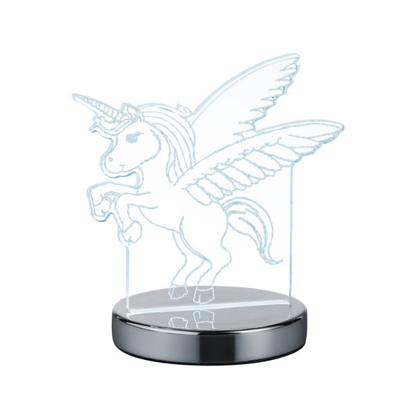 LED stalinė blizgaus sidabro spalvos lempa (aukštis 17 cm) Karo - Reality-image-2