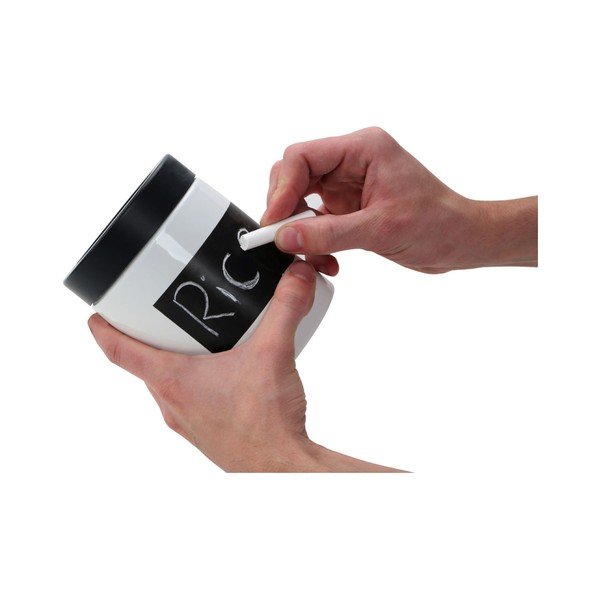 Premier Housewares juodai balta etikečių dėžutė-image-1