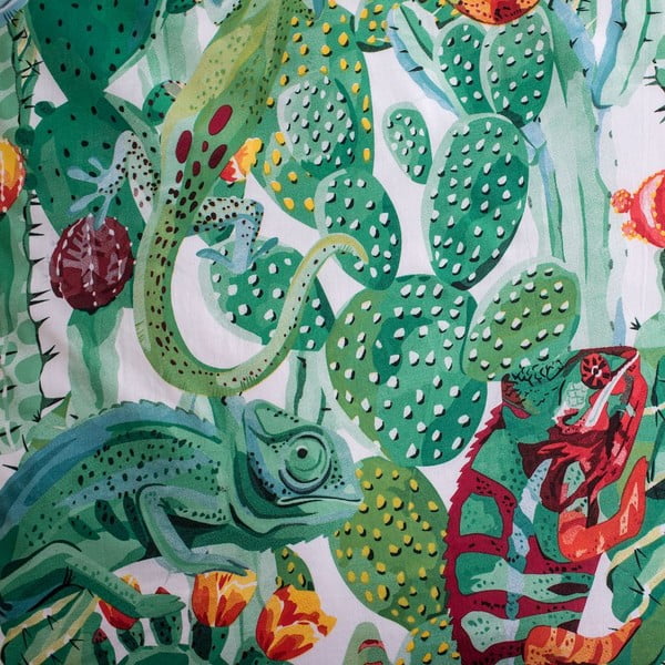 Žalios spalvos iš medvilnės viengulė vaikiška patalynė su žėrinčiu efektu 140x200 cm Chameleon – Jerry Fabrics-image-4