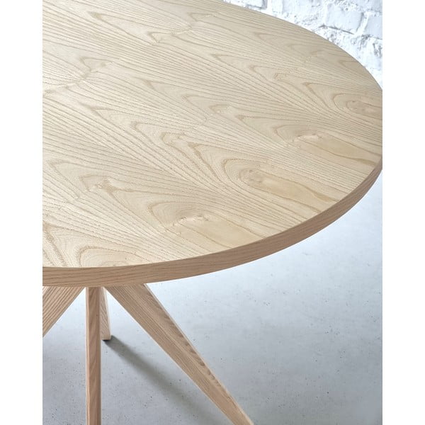 Iš uosio masyvo valgomojo stalas 90x90 cm Jubi – Ragaba-image-3