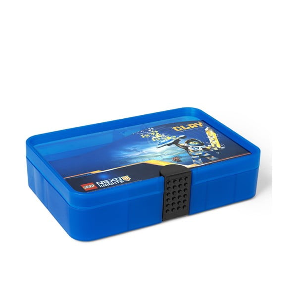 Mėlyna laikymo dėžė su LEGO® NEXO Knights skyriais