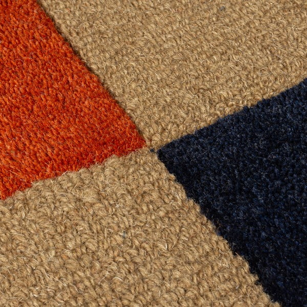 Rankų darbo terakotos spalvos iš vilnos kilimas 200x290 cm Mia Arch – Flair Rugs-image-3