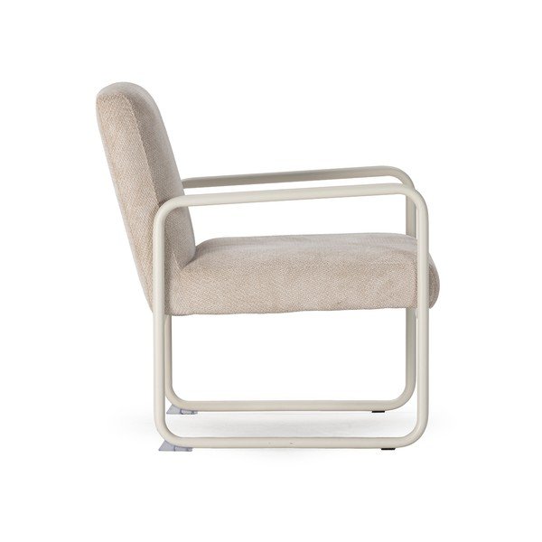 Smėlio spalvos iš šenilinio audinio krėslas Vince – MOME-image-3