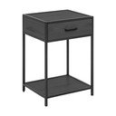 Juodas naktinis staliukas Actona Seaford