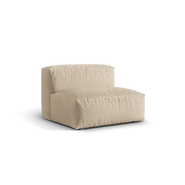 Smėlio spalvos iš velveto modulinė sofos dalis (modulinė) Martina – Micadoni -image-2