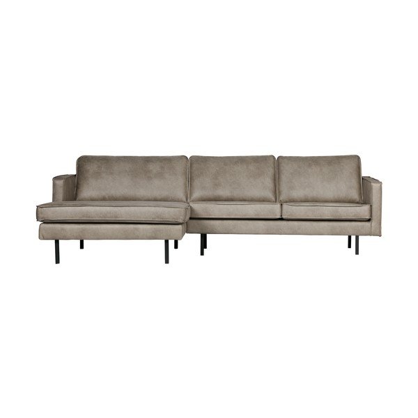 Pilka sofa BePureHome Rodeo, kairysis kampas