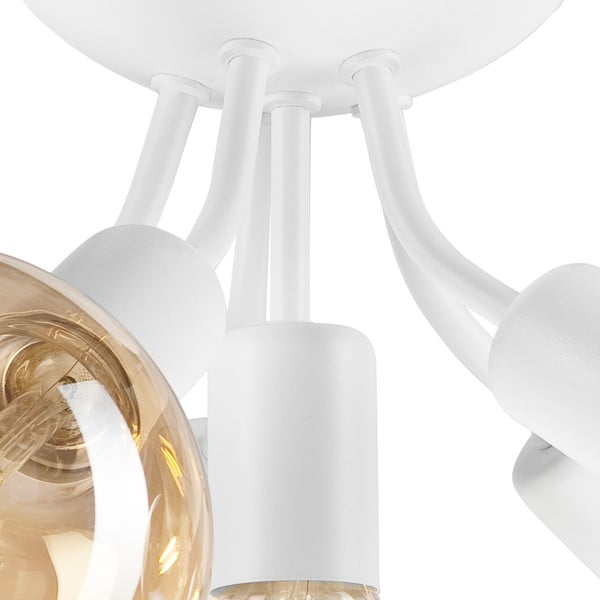 Lubinis šviestuvas baltos spalvos be lempų gaubtu Viggo – LAMKUR-image-4