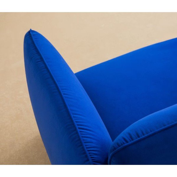 Kreminės spalvos krėslas iš šenilinio audinio Georgia – Micadoni -image-1