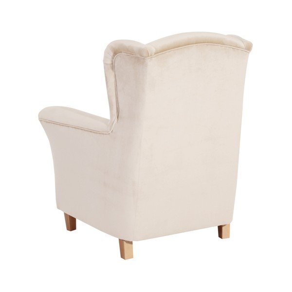Kreminės spalvos fotelis Max Winzer Agnetha Suede-image-2