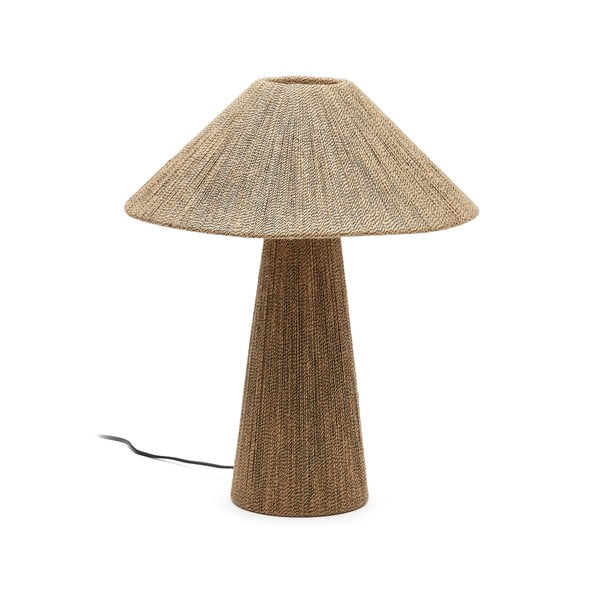 Stalinis šviestuvas šviesiai rudos spalvos (aukštis 46 cm) iš džiuto Renee – Kave Home-image-2
