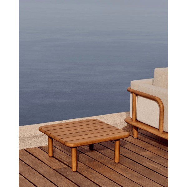 Iš tikmedžio masyvo sodo kavos staliukas 70x70 cm Turqueta – Kave Home-image-1