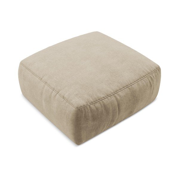 Šviesiai rudos spalvos taburetė iš šenilinio audinio Kuki – Makamii-image-2