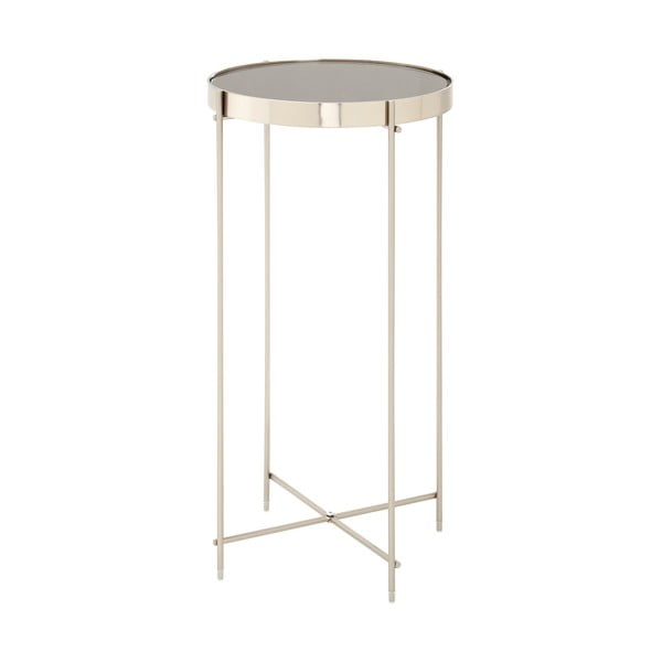 Apvalios formos šoninis stalas su stikliniu stalviršiu ø 33 cm Allure – Premier Housewares-image-1