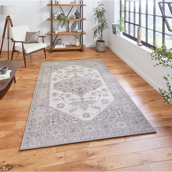Pilkas/smėlio spalvos lauko kilimas 290x200 cm Miami - Think Rugs-image-2