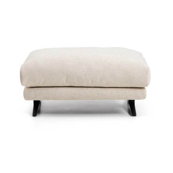 Smėlio spalvos taburetė iš šenilinio audinio Veliro – Kave Home-image-2