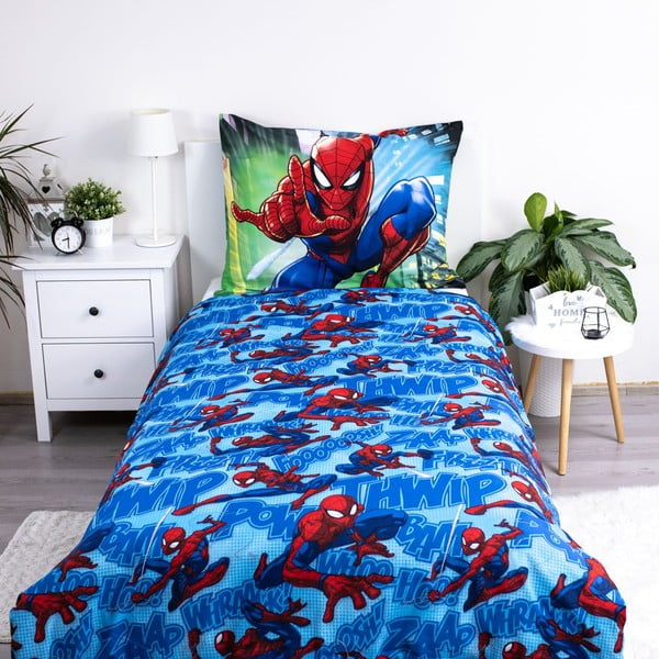 Iš medvilnės viengulė vaikiška patalynė 140x200 cm Spider-man – Jerry Fabrics-image-3