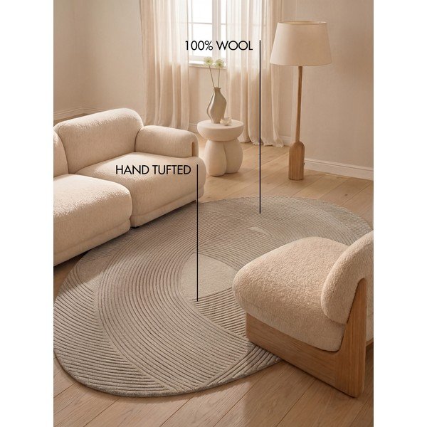 Smėlio spalvos iš vilnos kilimas 160x230 cm Kensington Victoria – Ted Baker-image-4