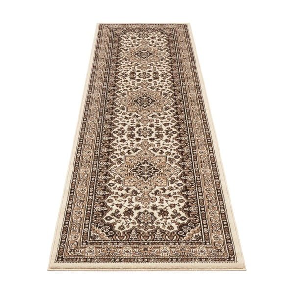 Smėlio spalvos kilimas Nouristan Parun Tabriz, 80 x 250 cm-image-4