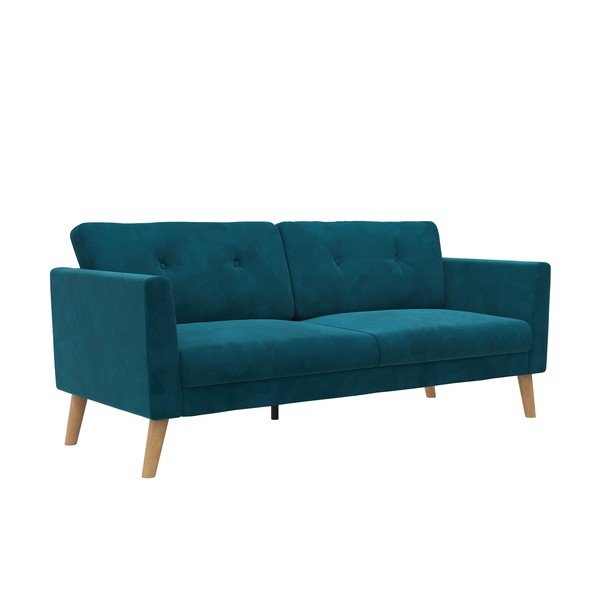 Mėlynos spalvos sofa iš velveto 192 cm Gloria – Støraa-image-2