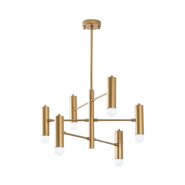 Auksinės spalvos kabantis šviestuvas su metaliniu gaubtu Gharib – Opviq lights-image-2