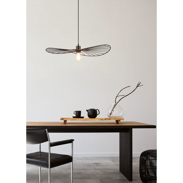 Kabantis šviestuvas matinės juodos spalvos ø 60 cm Chapeau – Reality-image-2