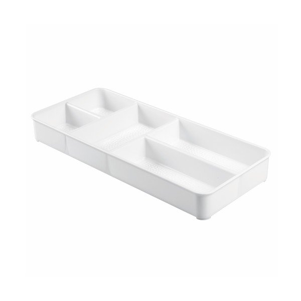 Baltas kosmetikos organizatorius "InterDesign Rain", 18 cm ilgio-image-1