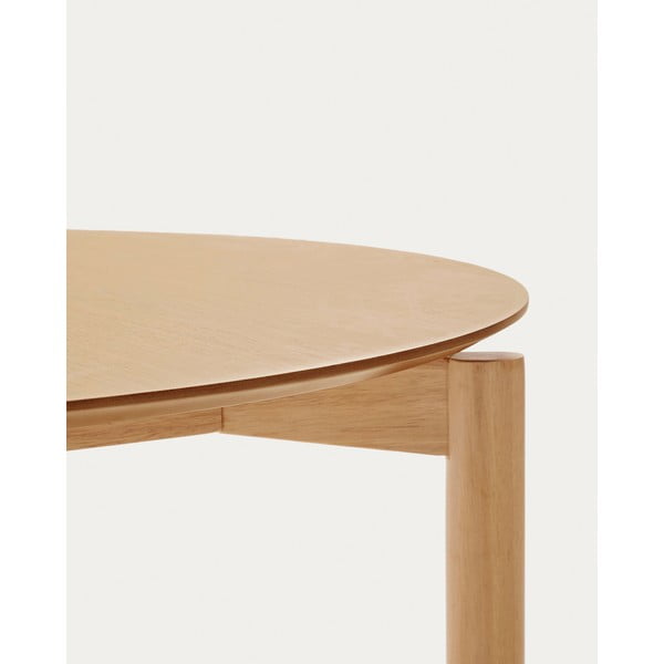 Apvalios formos valgomojo stalas iš uosio ø 110 cm Indara – Kave Home-image-3
