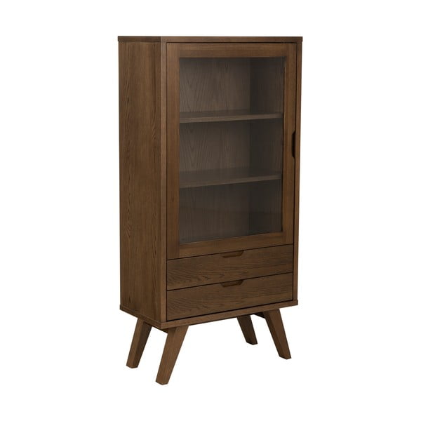 Vitrina rudos spalvos iš ąžuolo 72x145x36 cm A-Line – Actona-image-1