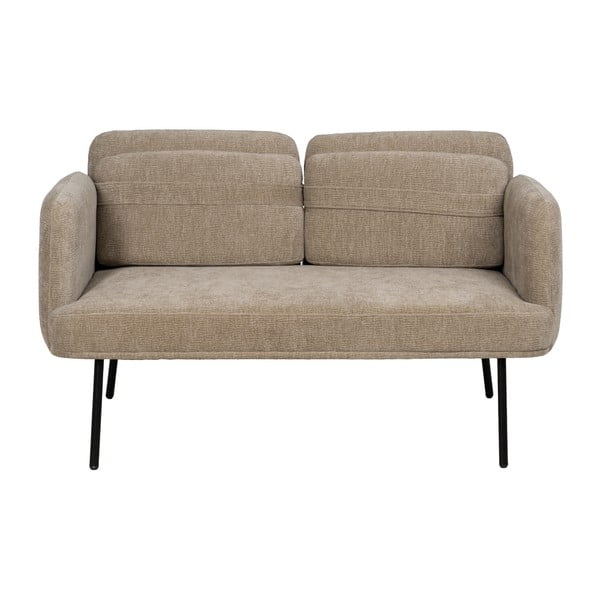 Smėlio spalvos iš šenilinio audinio sofa 127 cm Bind – Ixia