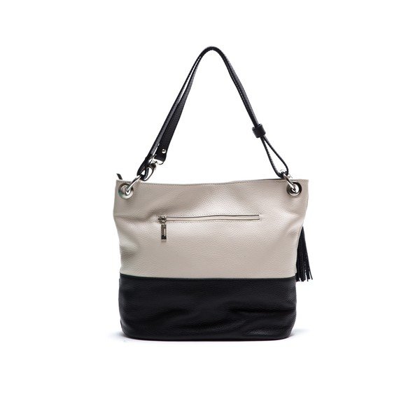 Odinė rankinė Anna Luchini 1104 Beige Nero-image-1