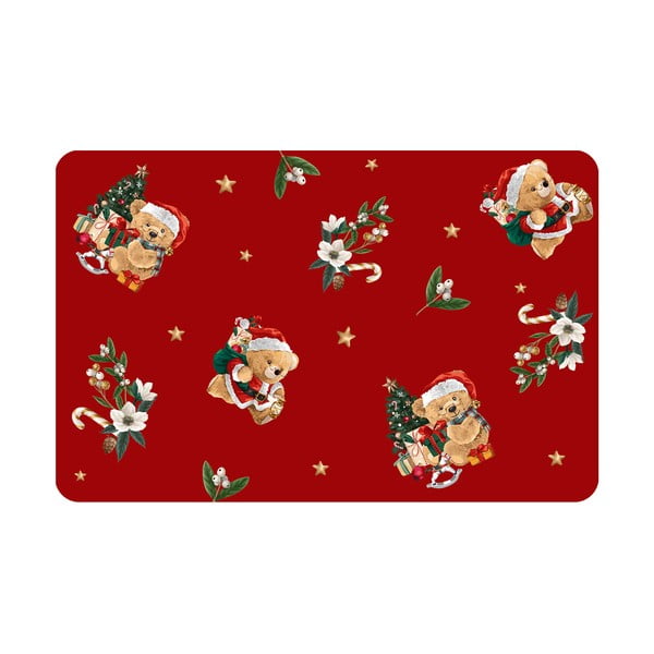 Iš plastiko padėkliukas su Kalėdų motyvu 28,5x44 cm Oursons – douceur d'intérieur