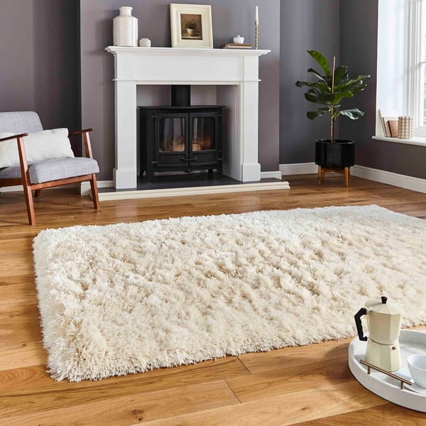 Rankų darbo kilimas kreminės spalvos 60x120 cm Polar – Think Rugs-image-1
