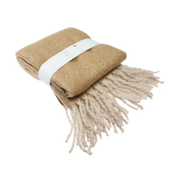 Geltona/ruda antklodė ir pledas 127x185 cm – Rex London-image-3