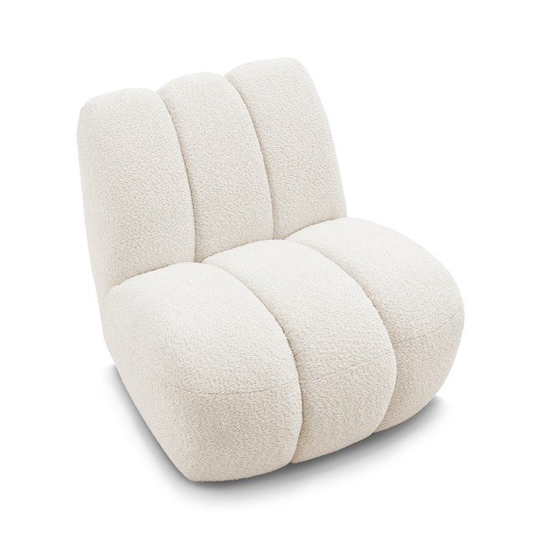 Baltos spalvos iš boucle krėslas Janissaire – Bobochic Paris-image-4