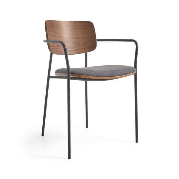 Valgomojo kėdė pilkos spalvos/rudos spalvos Maureen – Kave Home