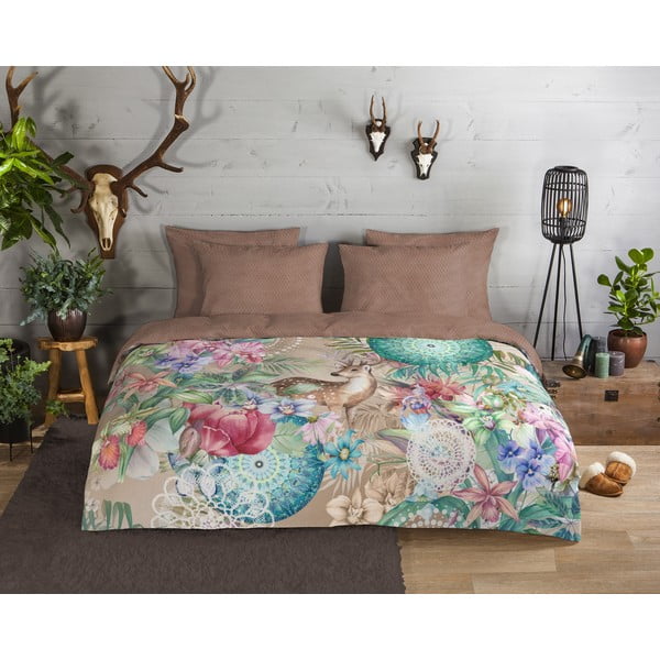 Ruda flanelinė patalynė viengulė lovai 140x200 cm - HIP-image-1