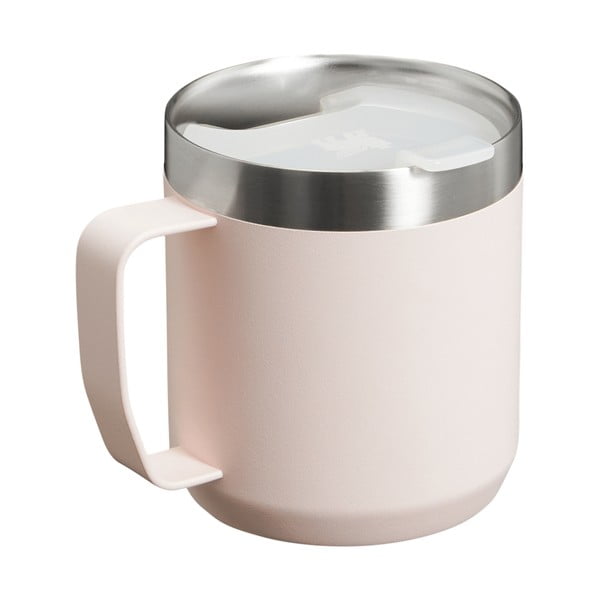 Šviesiai rožinės spalvos iš nerūdijančio plieno termo puodelis 350 ml Stay-Hot Camp Mug Rose Quartz – Stanley-image-3