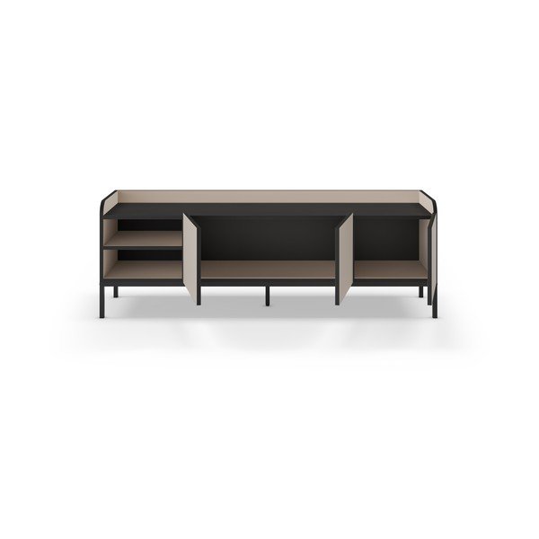 Kreminės spalvos TV spintelė 160x55x42 cm Adara – Marckeric-image-4