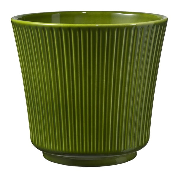 Žalias keraminis vazonas Big Pots Gloss, ø 12 cm