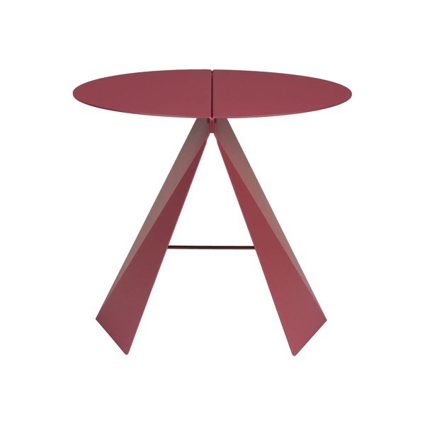 Iš metalo apvalios formos šoninis stalas 45x46 cm Foldy – Zuiver