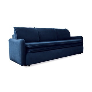 Tamsiai mėlyna aksominė sofa-lova Miuform Tender Eddie