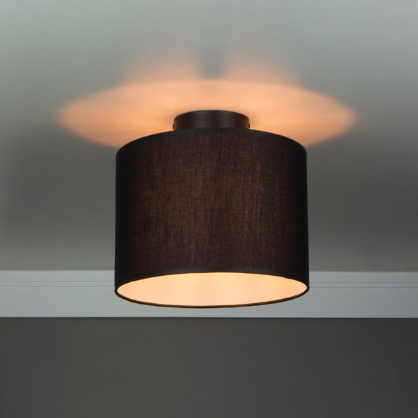 Juodas lubinis šviestuvas Sotto Luce MIKA, Ø 25 cm-image-1