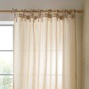 Smėlio spalvos užuolaida 140x229 cm Zanzibar Woven Stripe – Pineapple Elephant