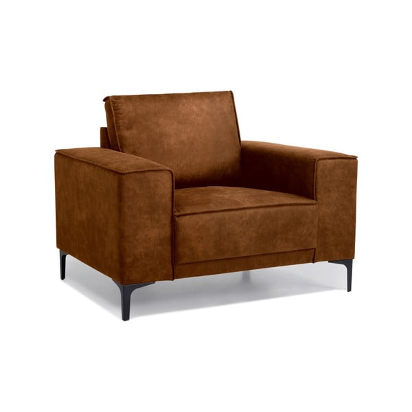 Rudas dirbtinės odos krėslas Scandic Copenhagen Preston