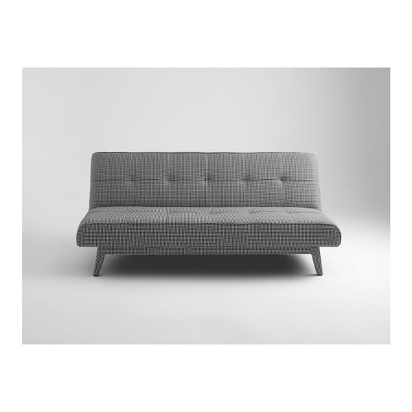 Pasirinktiniai formos režimai Juodai balta dvigulė sofa lova