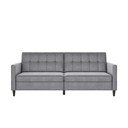 Iš velveto sofa šviesiai pilkos spalvos 203 cm Hartford – Støraa